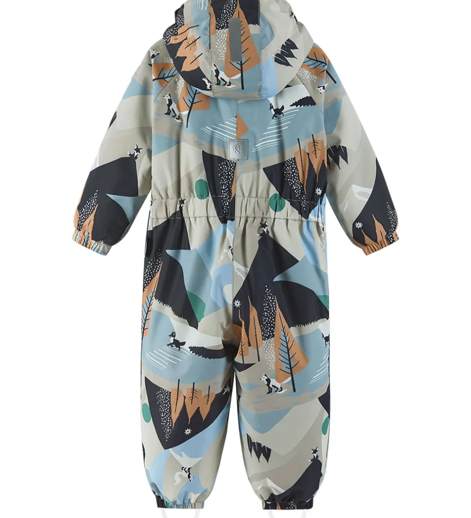 Børn Reima Flyverdragt - Puhuri - Earthy Beige m. Print