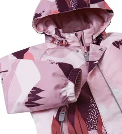 Børn Reima Flyverdragt - Puhuri - Grey Pink m. Print