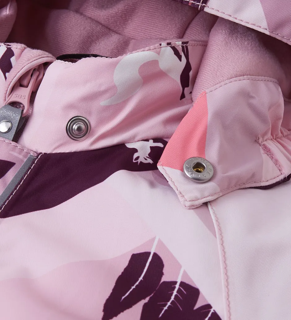 Børn Reima Flyverdragt - Puhuri - Grey Pink m. Print