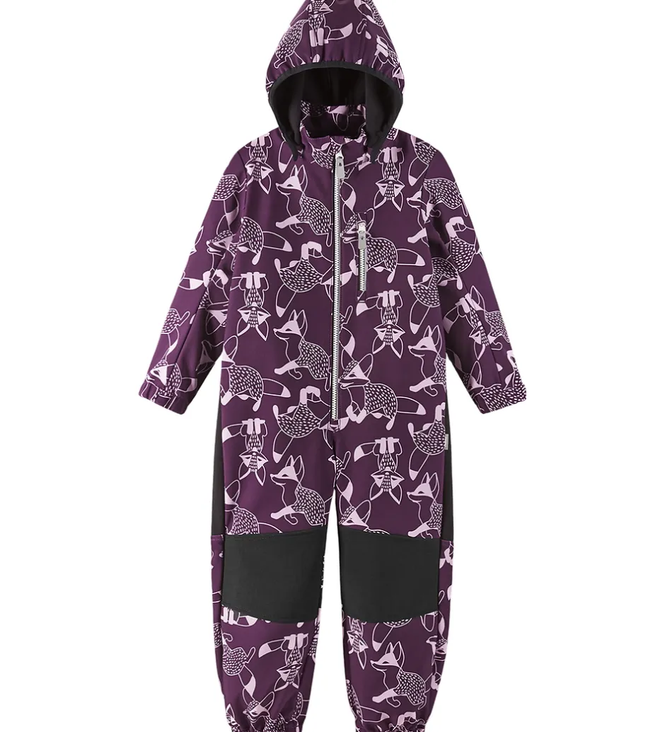 Børn Reima Softshelldragt m. Fleece - Nurmes - Lilla m. Ræve