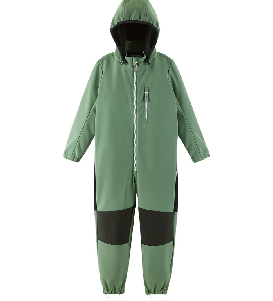 Softshell*Reima Softshelldragt m. Fleece - Nurmes - Green Clay