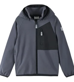 Børn Reima Softshelljakke m. Fleece - Mukana - Grå/Sort