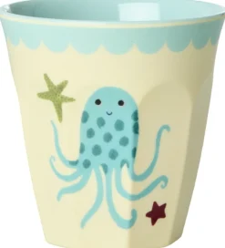 Kop Og Tudekop*Rice Kopper - Melamin - 6 stk. - 160 ml - Blue Ocean