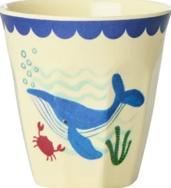 Kop Og Tudekop*Rice Kopper - Melamin - 6 stk. - 160 ml - Blue Ocean