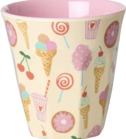 Kop Og Tudekop*Rice Kopper - Melamin - 6 stk. - 160 ml - Pink Fun Fair