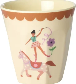 Kop Og Tudekop*Rice Kopper - Melamin - 6 stk. - 160 ml - Pink Fun Fair