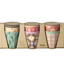 Kop Og Tudekop*Rice Kopper - Melamin - 6 stk. - 160 ml - All You Need Is Love