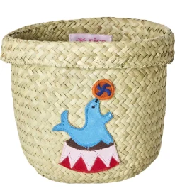 Kurve|Opbevaring*Rice Opbevaringskurv - Raffia/Søgræs - Circus - 15x15 cm - Natur