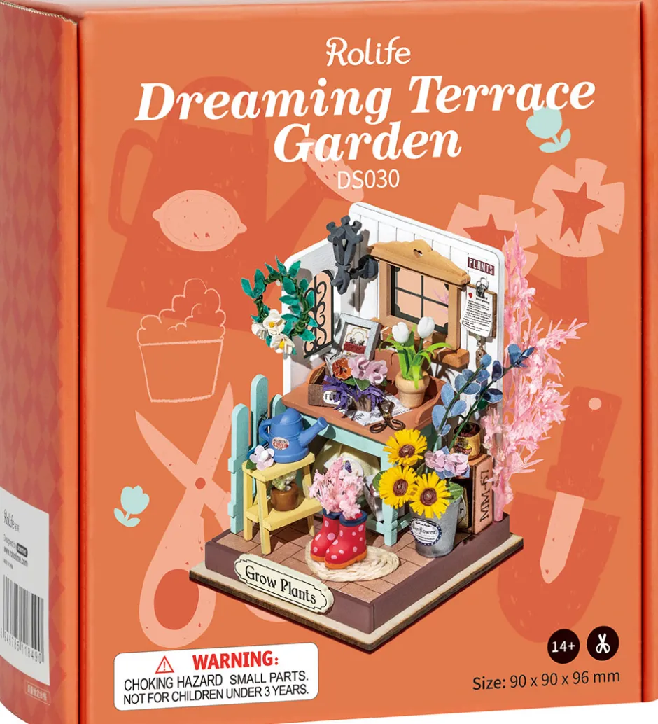 Kreasæt*Rolife Miniature-diorama - DIY - Dreaming Terrace Garden - DS030