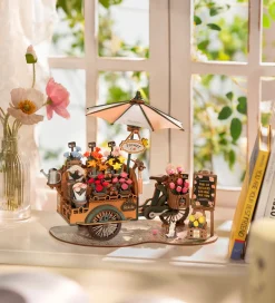 Puslespil*Rolife Miniature-diorama - DIY - Blossom Cart TGS03 - 187 Dele