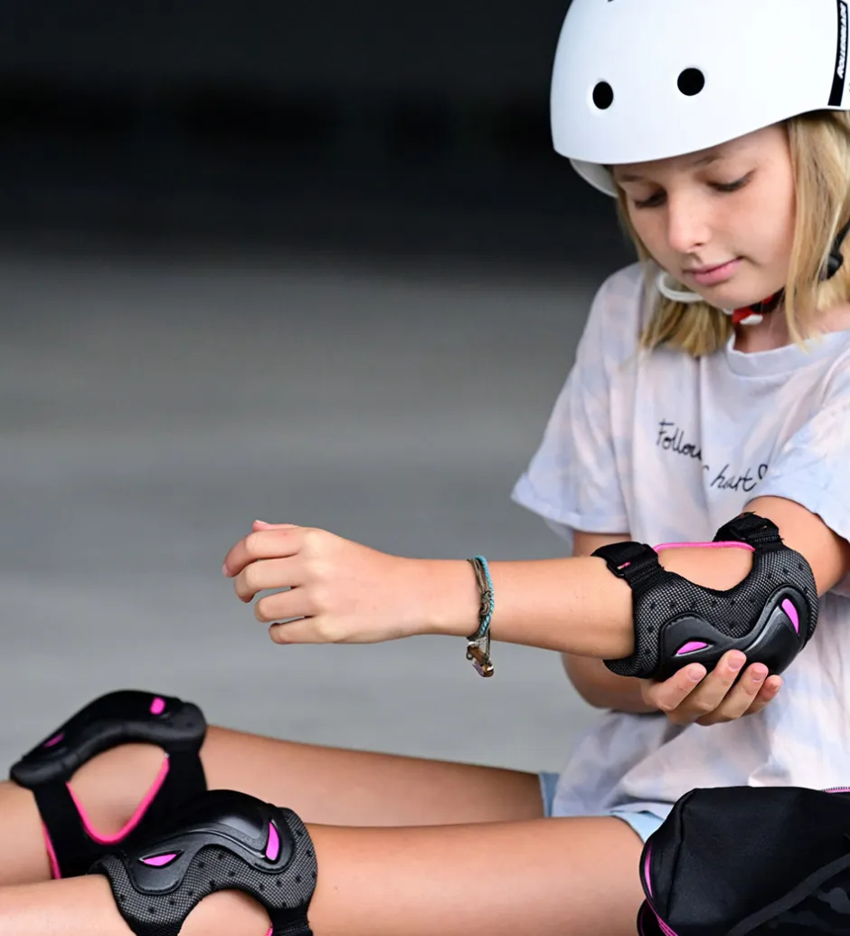 Rollerblade Beskyttelsessæt - Skate Gear Jr - Sort m. Pink