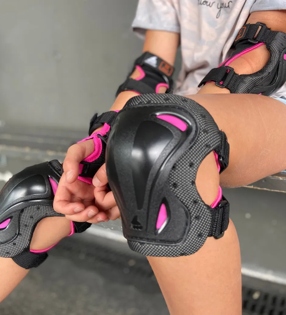 Rollerblade Beskyttelsessæt - Skate Gear Jr - Sort m. Pink