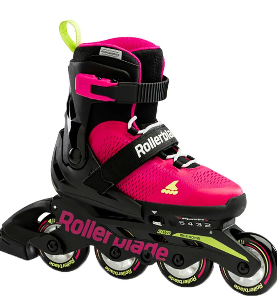 Rulleskøjter|Rulleskøjter*Rollerblade Rulleskøjter - Microblade - Sort/Pink - Inliner