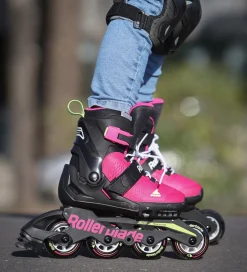 Rulleskøjter|Rulleskøjter*Rollerblade Rulleskøjter - Microblade - Sort/Pink - Inliner