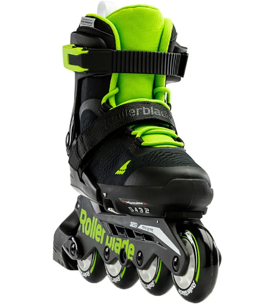 Rulleskøjter|Rulleskøjter*Rollerblade Rulleskøjter - Microblade - Sort/Grøn - Inliner