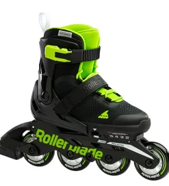 Rulleskøjter|Rulleskøjter*Rollerblade Rulleskøjter - Microblade - Sort/Grøn - Inliner