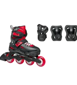 Rulleskøjter|Rulleskøjter*Rollerblade Rulleskøjtesæt - Fury Combo - Sort/Rød - Inliner