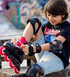 Rulleskøjter|Rulleskøjter*Rollerblade Rulleskøjtesæt - Fury Combo - Sort/Rød - Inliner