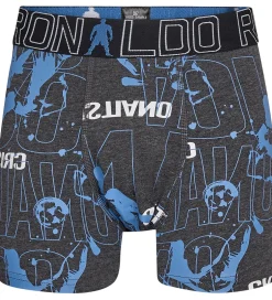 Undertøj*JBS Ronaldo Boxershorts - Noos - 2-pak - Sort/Grå m. Blå