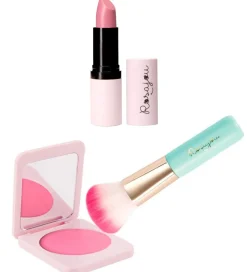 Sminke|Neglelak*Rosajou Sminkesæt - Blush/Læbestift/Neglelak m.m. - 9 Dele