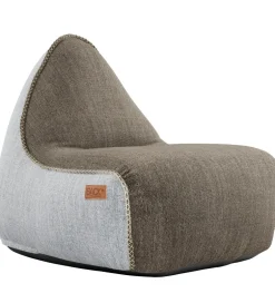 Sækkestole|Stole*SACKit Sækkestol - Cobana Lounge Chair - 96x80x70 cm - Brun/Hvid