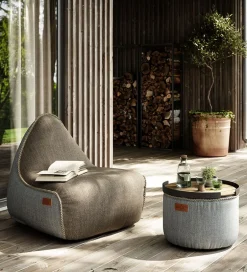Sækkestole|Stole*SACKit Sækkestol - Cobana Lounge Chair - 96x80x70 cm - Brun/Hvid