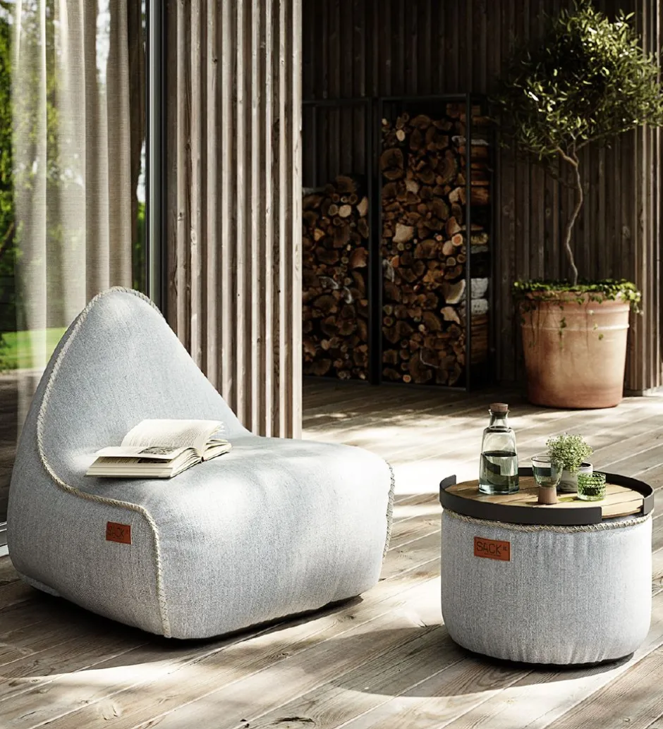 Sækkestole|Stole*SACKit Sækkestol - Cobana Lounge Chair - 96x80x70 cm - Hvid