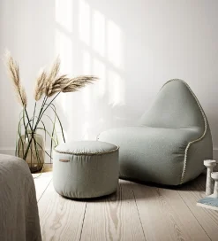 Sækkestole|Stole*SACKit Sækkestol - Cura Lounge Chair - 96x80x70 cm - Grå