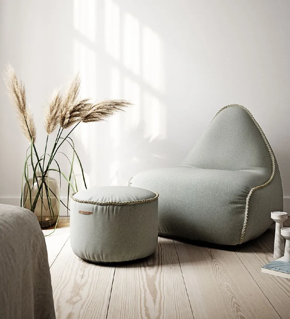 Sækkestole|Stole*SACKit Sækkestol - Cura Lounge Chair - 96x80x70 cm - Grå