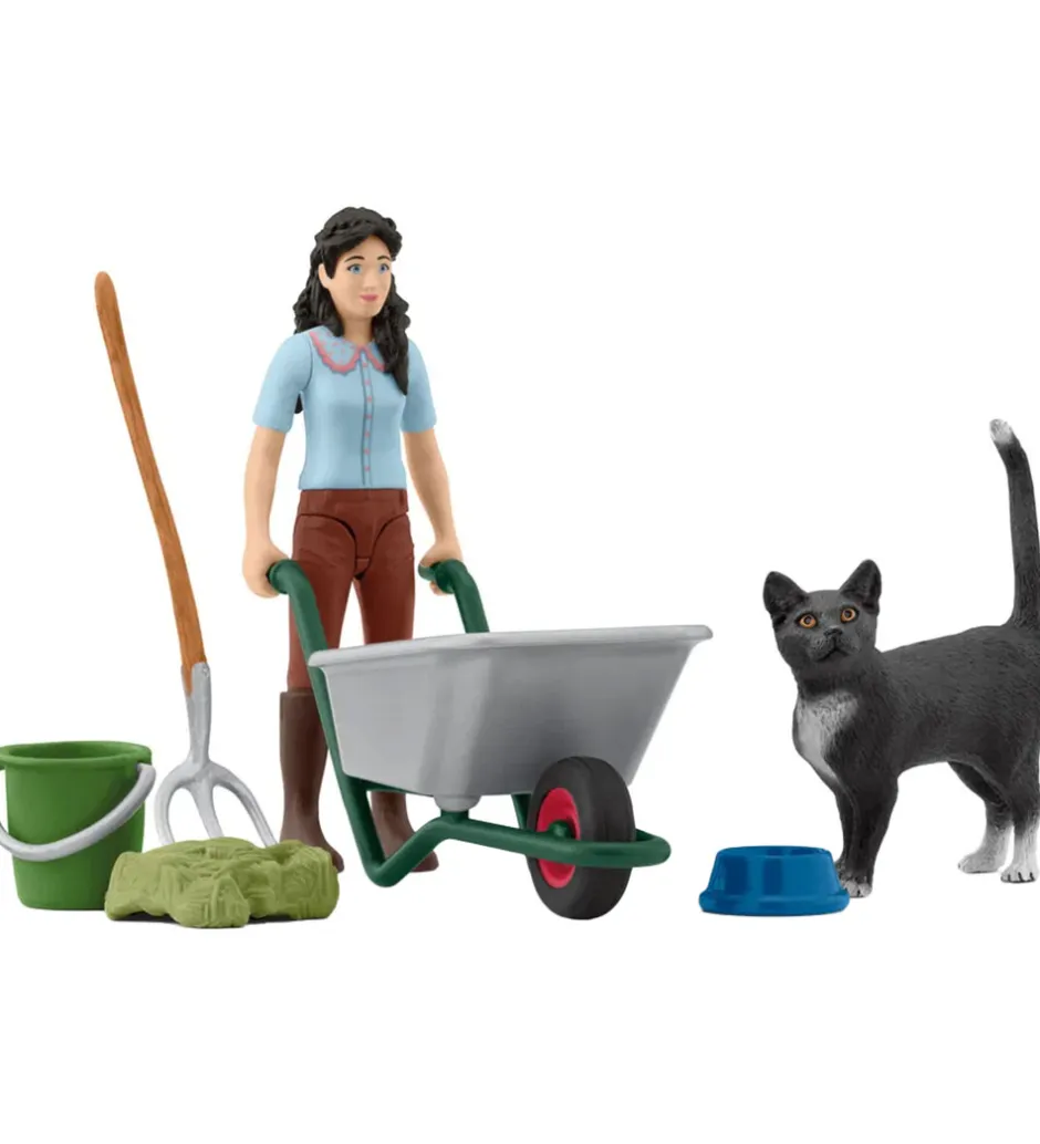 Schleich*Schleich Møgning Og Plejesæt - 42747 - 12 Dele