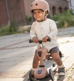 Børnesikkerhed|Cykelhjelme*Scoot and Ride Cykelhjelm - Mocha