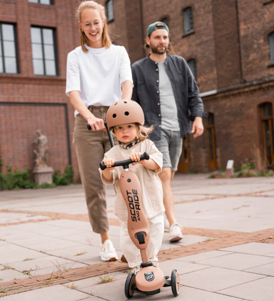 Børnesikkerhed|Cykelhjelme*Scoot and Ride Cykelhjelm - Mocha