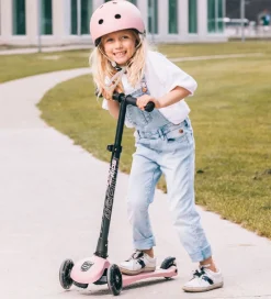 Løbehjul|Løbehjul*Scoot and Ride Highway Kick 3 - LED - Rose