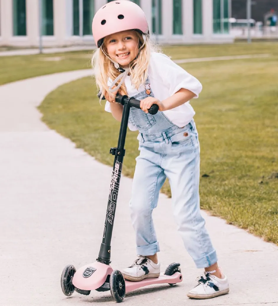 Løbehjul|Løbehjul*Scoot and Ride Highway Kick 3 - LED - Rose