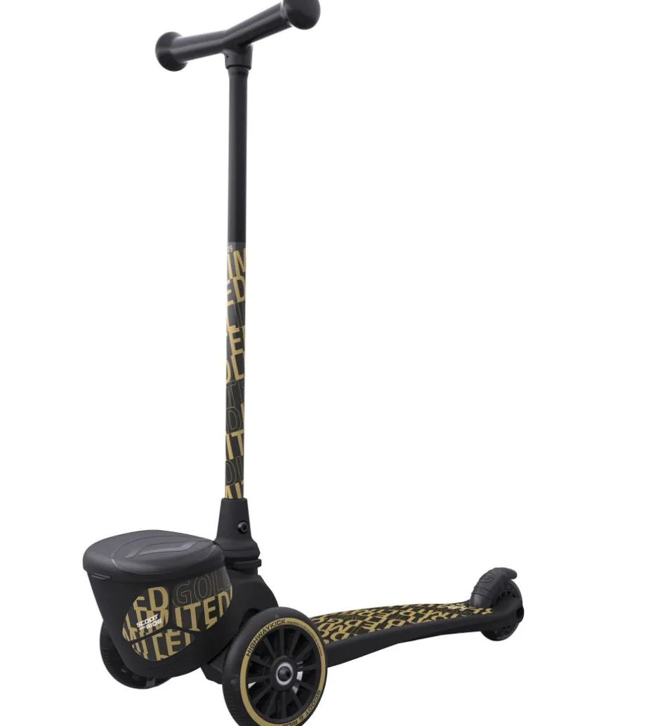Løbehjul|Løbehjul*Scoot and Ride Highway Kick 2 Lifestyle - Black/Gold