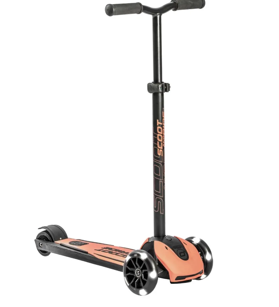 Løbehjul|Løbehjul*Scoot and Ride Highway Kick 5 - LED - Peach