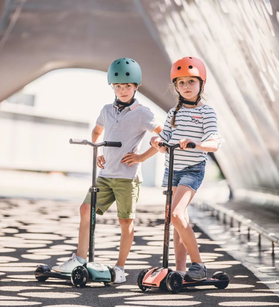Løbehjul|Løbehjul*Scoot and Ride Highway Kick 5 - LED - Peach