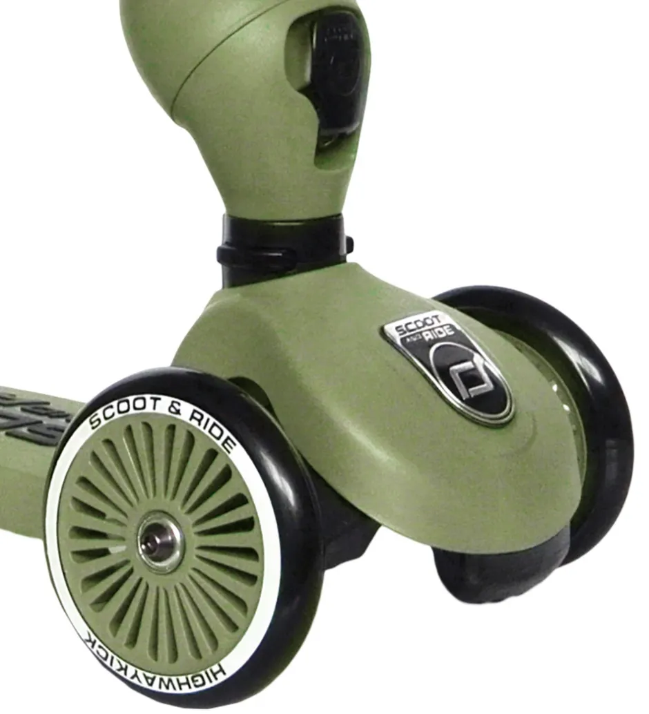 Løbecykler|Løbehjul*Scoot and Ride Highway Kick 1 - Olive