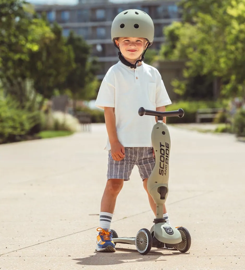 Løbecykler|Løbehjul*Scoot and Ride Highway Kick 1 - Olive