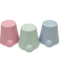 Scrunch Bath Buckets - 3-pak - Sage Green/Dusty Rose/Duck Egg Bl