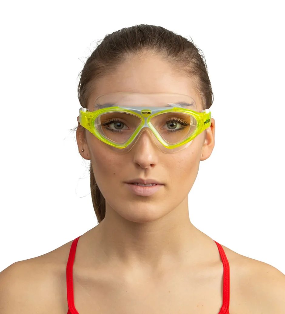 Dykkermasker|Snorkling*Seac Dykkerbriller - Vision Junior - Gul