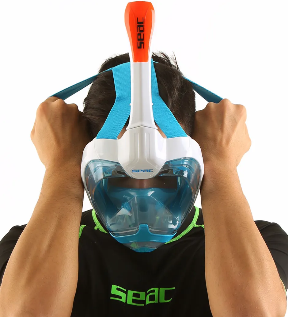 Seac Snorkelmaske - Magica L/XL - Hvid/Orange