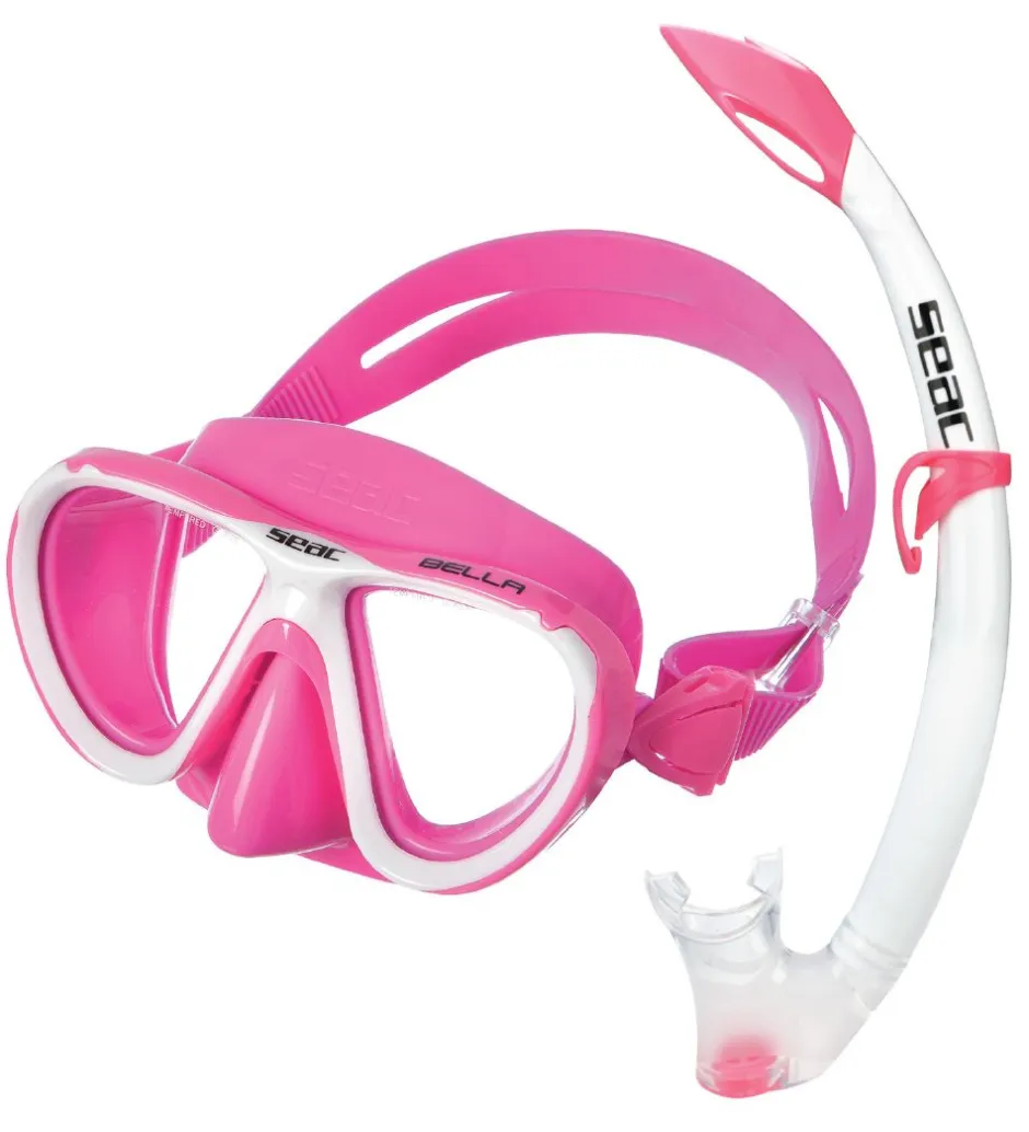 Dykkermasker*Seac Snorkelsæt - Bella - Pink/Hvid