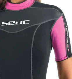 Våddragter*Seac Våddragt - Sense Shorty Lady 2,5 mm - Sort/Pink