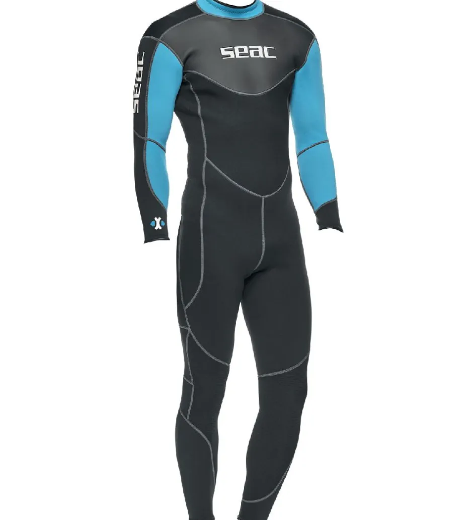 Våddragter|Snorkling*Seac Våddragt - Snese Man 3 mm - Sort/Blå