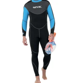 Våddragter|Snorkling*Seac Våddragt - Snese Man 3 mm - Sort/Blå