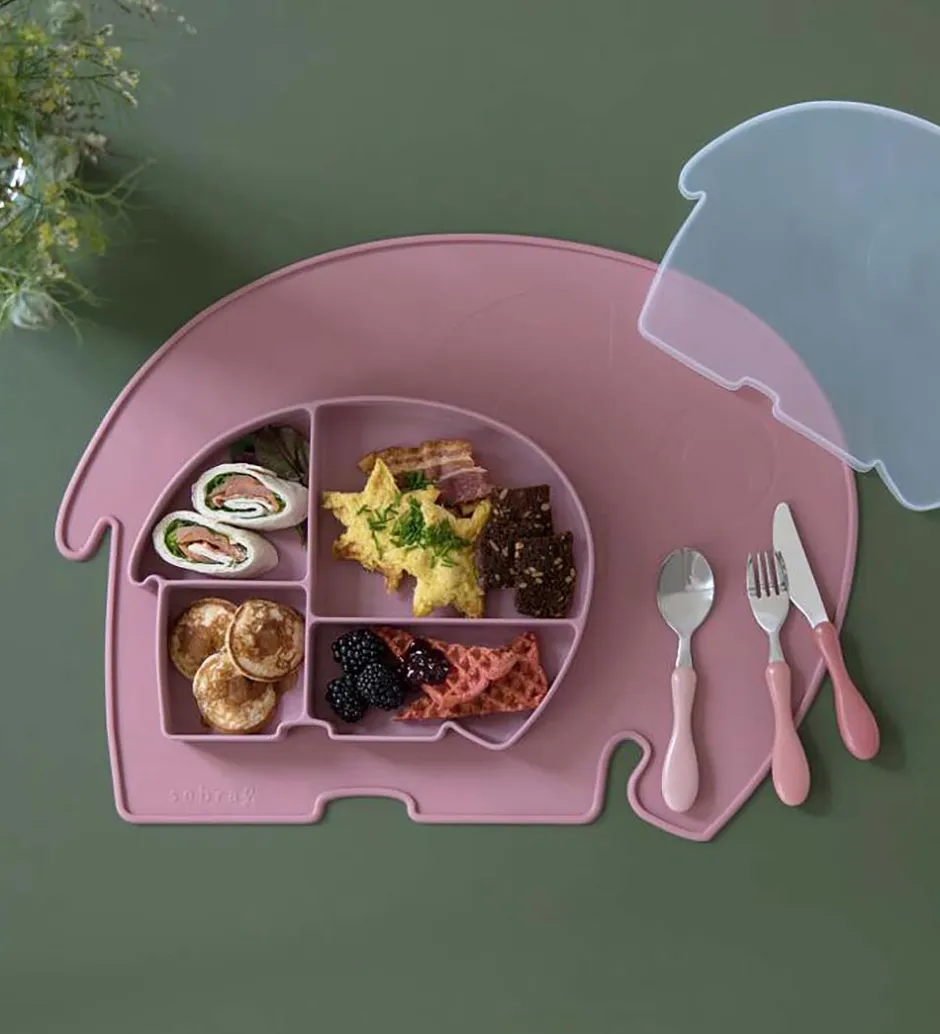 Dækkeservietter*Sebra Dækkeserviet - Silikone - Fanto - Vintage Rose