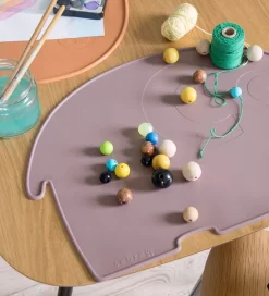 Dækkeservietter*Sebra Dækkeserviet - Silikone - Rustic Plum Elefant