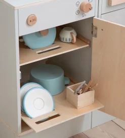 Sebra Legekøkken - Opvaskemaskine - Træ - Seabreeze Beige