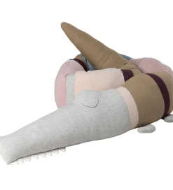 Pyntepuder*Sebra Pude - Strikket - 190 cm - Sleepy Croc - Powder Rose Mix